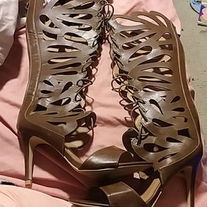 Women long sandal boots by  forever size 19